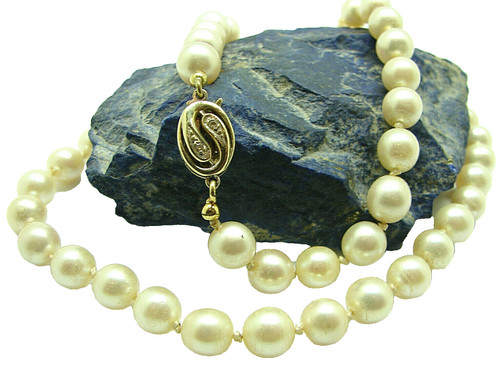 Damen perl collier mit - perl,