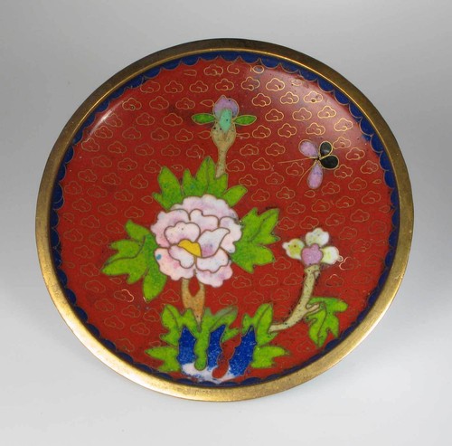 Cloisonne teller schale - cloisonne,