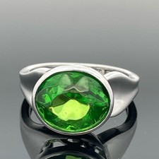 RING GR. 18 (CA. 56) AUS 925/-SILBER RHOD. MIT BERNSTEIN SILBERZEIT SCHMUCKJAGD