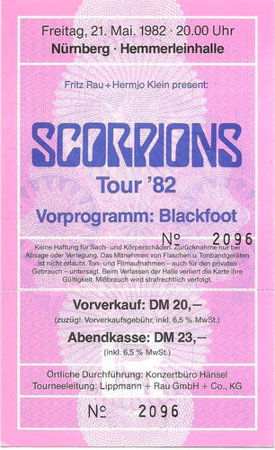 Scorpions blackout tour 1982 - ,