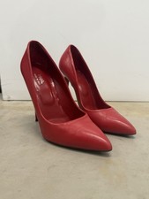 Damen Pumps Leder Rot Gr. 42H