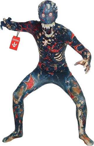 Klapp kiefer zombie morphsuit - zombie,