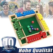 Shut The Box Würfelspiel Familie Holzbrett Tisch Mathe für Klassenzimmer Zuhause