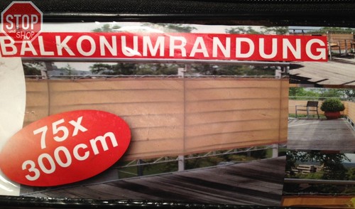 Balkonumrandung 300x75 sisal