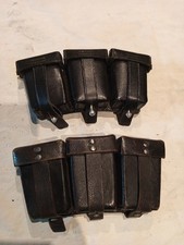 2x 3er Patronentasche Wehrmacht Karabiner K98, Max Stelzer 57 Berlin, schwarz