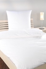 Linon Bettwäsche Hotelverschluss 100% Baumwolle - weiß