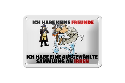 Blechschild spruch 18x12cm - spruch,