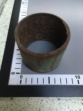 Metallrohr Hülse mit starken Gebrauchs.- Alterungsspuren  1x Versandkosten