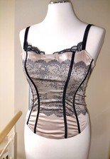 neue Corsage von Chantelle, inkl. Strapshalter, Gr. 38 schwarz/nude-rose Korsage