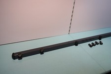 Zaunpfahl Pfosten für Doppelsabmatte 40x40x1500  RAL7016 Anthrazit Feuerverzinkt