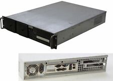 2HE 19" 48cm SERVERGEHÄUSE 460W NETZTEIL 5x LÜFTER PCI RISER KARTE CDROM #L85
