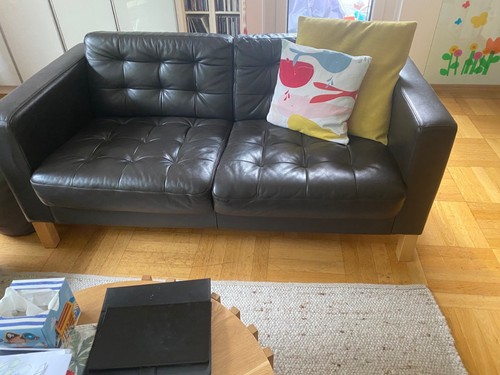 Sofa ikea leder landskrona - sofa,