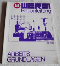 Wersi Bauanleitung ARBEITSGRUNDLAGEN BA 1000  gebraucht