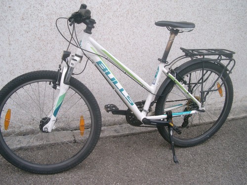 Weiss grünes damenfahrrad - weiss,