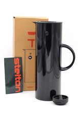 Stelton Denmark Isolierkanne Thermoskanne schwarz glänzend Nr. 930 in OVP TOP