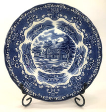 Grindley Kuchenteller 20 cm English Country Inns Blue Farmhausstil Vintage