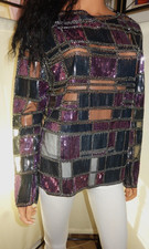 glamouröses Shirt lila