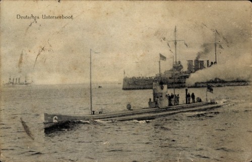 Deutsches kriegsschiff - ak,