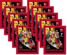 Topps Bundesliga Stickers Saison 2025/26 - 10x Sticker Packs Fussball Karten
