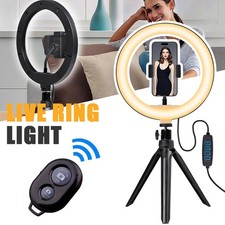 LED Ringlicht mit Stativ Handy - Selfie Licht Ringleuchte 10 Zoll Ring DHL