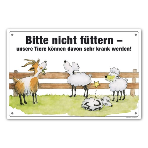 Lustiges schild bitte - schild, nicht