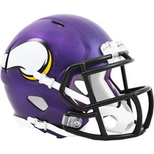 NFL Mini Helm Minnesota Vikings Speed Football Riddell Footballhelm Helmet