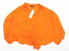 F&F Damenbluse orange Viskose