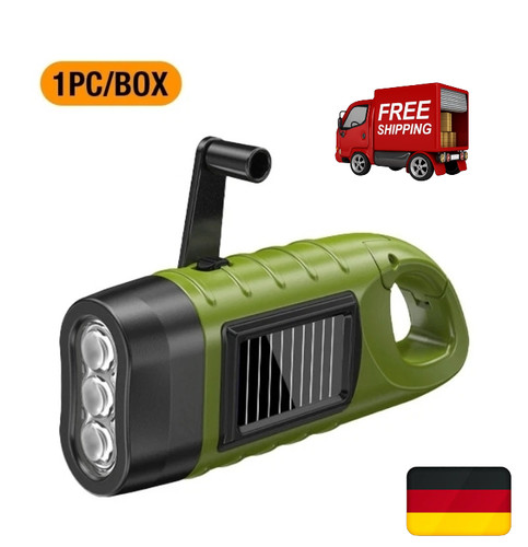 Led solar taschenlampe - led-solar-taschenlampe, mit