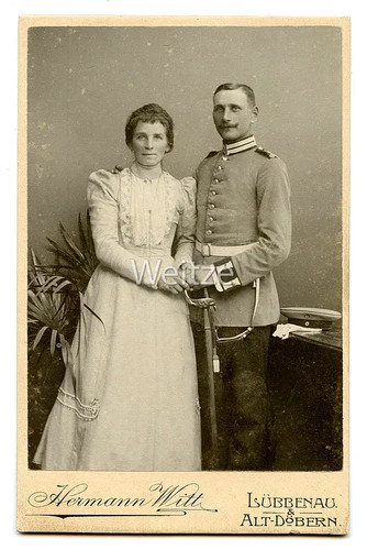 Preußen kabinettfoto soldat - kabinettfoto,