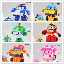 Neue 6 Stk Poli Robocar Transforming Robot Spielzeug Tramsformable Action Figur