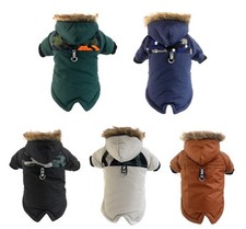 Winter Overall Hundejacke Hundemantel Wasserdicht gepolstert Für Kleine Hunde