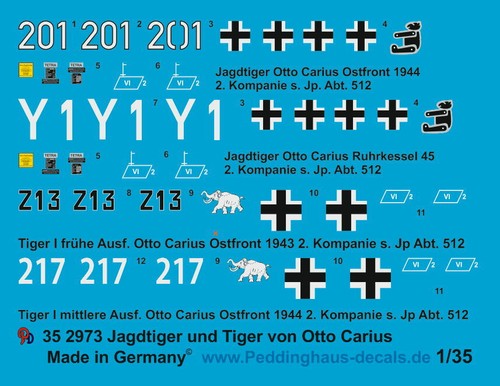 Peddinghaus decals 2973 - 1/35,