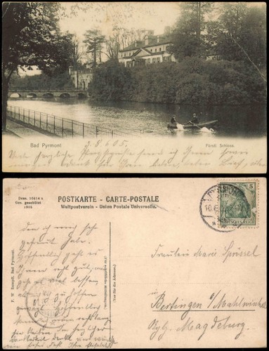 Ansichtskarte bad pyrmont - ansichtskarte,