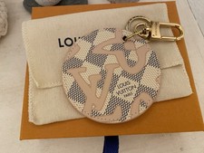 Original LOUIS VUITTON * Limited Damier Azur Schlüsselanhänger Taschenschmuck *