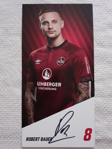 Autogrammkarte robert bauer - bauer, 1