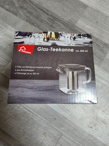 Glasteekanne mit filter - glasteekanne,