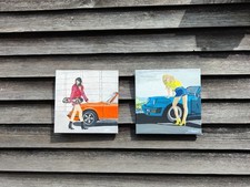 2 acrylic pictures Porsche 911