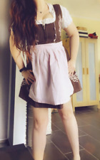 Edelnice Dirndl Trachtenkleid Gr. M braun rosa Bayern Sammler Liebhaber sexy HOT