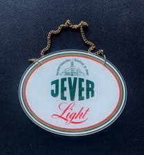 Zapfhahnschild "Jever Light", mit Kette.