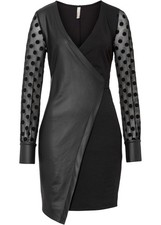 Kleid aus lederimitat - kleid,