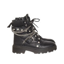 Zara, Schnürstiefel, Größe: 39, Schwarz, Damen #LZq