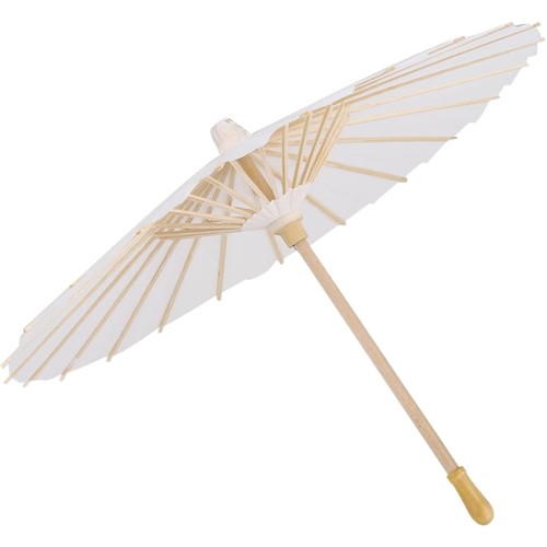 Papierschirm weiß 40cm - weiß,