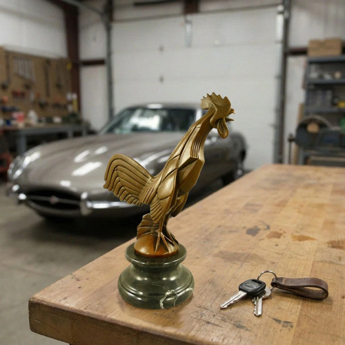 Bronze hahn figur - hahn,