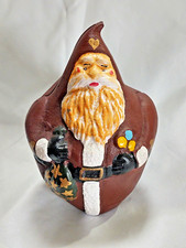 Vintage Cast Iron Bank Santa
