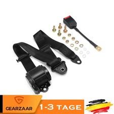 3 Punkt Sicherheitsgurt Anschnallgurt Schwarz Für VW T4 T5 Gurtpeitsche