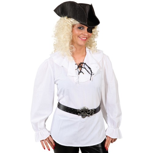 Damen piratenhemd weiß - piratenhemd,