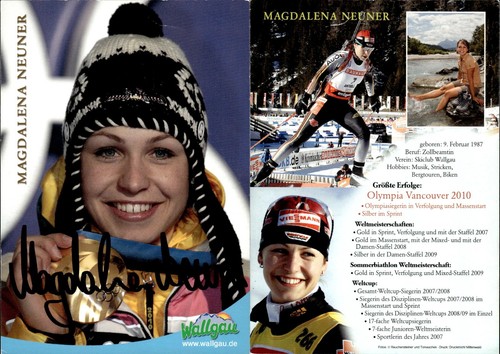 Magdalena neuner autograph - neuner, 2