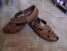 Schuhe, Gabor, Sandale, braun, Leder, Gr. 6