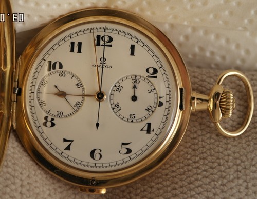 Omega taschenuhr k - 18,
