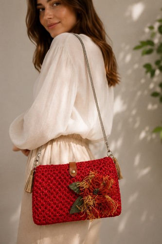 Luxus raffia tasche - luxus,